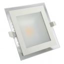 Downlight LED cuadrado 10W - 680 Lm 91º en blanco - Luz día 4200K