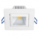 Aro LED cuadrado basculante blanco de 5W - 300 Lm Luz cálida 3000K
