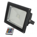 Proyector LED IP65 de 20W con Mando y Luz Multicolor RGB