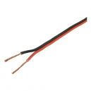 Cable paralelo bicolor de 2x1.5 mm (rojo / negro)