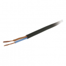 Cable manguera plana negra de 2x0.75 mm 500V