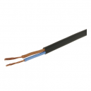 Cable manguera plana negra de 2x1 mm 500V