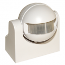 Detector de movimiento blanco orientable 1200W, 170º de apertura y regulación de tiempo y luz